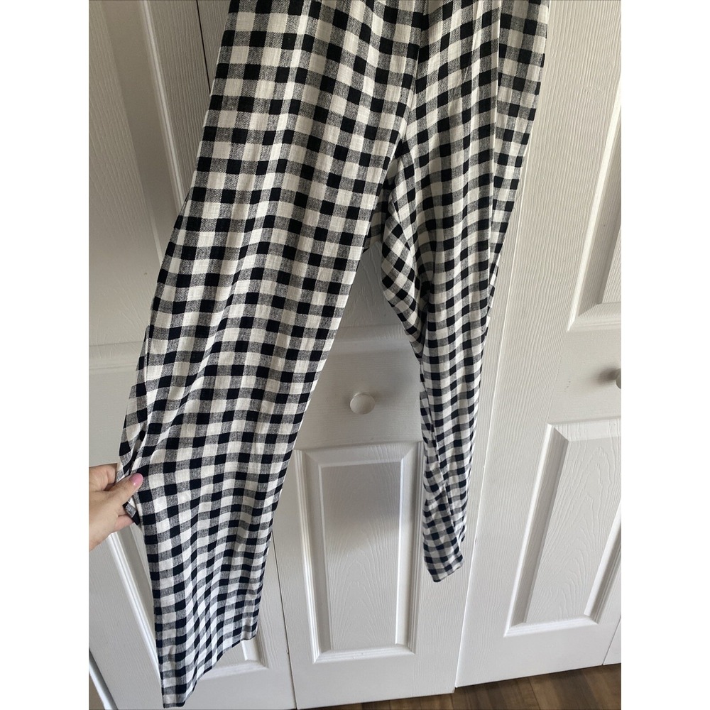 ZARA Women's XS VICI Gingham Halter Tie Open Back Jumpsuit Spring Brunch Coastal - Picture 4 of 8